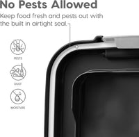 IRIS USA Airtight Pet Food Storage Rolling Container - 30 lbs / Black - image 4