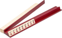 Yellow Mountain Imports chestnut wooden mahjong racks with magnetic pushers, set of 4, 18 inches - view 4