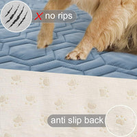 Tcksstex Waterproof Blanket Couch Cover for Dogs Pet Bed Protector – Essentials for Dogs - Stoneblue / 82x102Inch (Pack of 1) - image 4