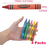 Lucky Art Crayonology bulk crayons, 20 individually wrapped 4-packs of red, yellow, blue and green - view 28
