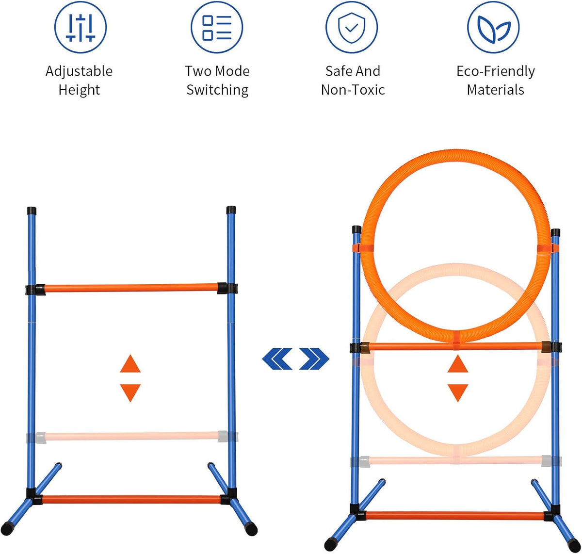 Dog Agility Training Equipment, Agility Hurdle, Weave Poles - image 2