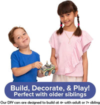Little Jupiter DIY Wooden Kits w/Stickers, Kids Building Kit - Monster Truck #1 & #2 - image 2