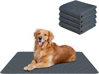 RIOUSSI Reusable Pee Pads for Dogs, Puppies. Washable, Absorbent - 24"x36"(4pack) / Dark Gray