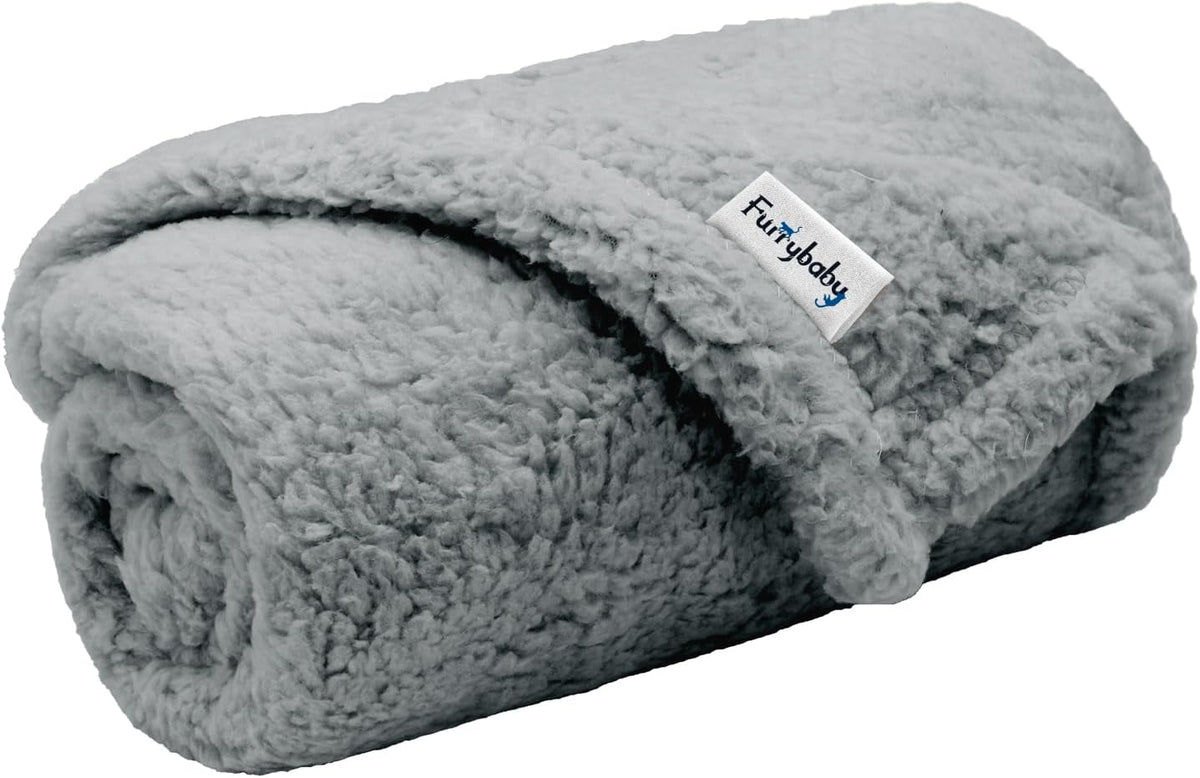 Pet Blanket, Soft Warm Sherpa Fleece Bed Blanket for Small Pets – Essentials for Cats - Grey Blanket / 24x32in (pack of 1)