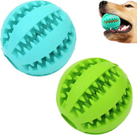 Sunglow 2 Pack Dog Toy Ball – Essentials for Dogs - Blue/Green / 2.36 in