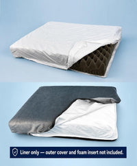 Dog Bed Waterproof Liner with Zipper Replacement 36 x 27 Inch – Essentials for Dogs - 28x23x3 inch - image 2