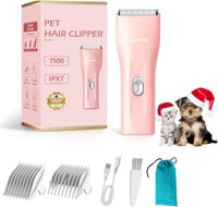 Professional Household Waterproof Low Noise Pet Hair Clippers - Ts006-pink
