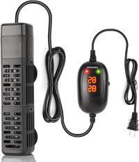 HiTauing Aquarium Heater, 50W/100W/200W/300W/500W Submersible Fish Tank Heater - 50W