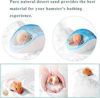Hamster Bath Sand, 15.4lb Dust Free Desert Sand or Potty Litter Sand for Hamster Chinchillas Gerbil Syrian Mice Small Animals(White)