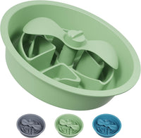 AVERYDAY Slow Feeder Dog Bowls for Large Breed - Petal Feeder Green / 2.5 Cup - Fit 7.5-7.7'' Feeder Holes
