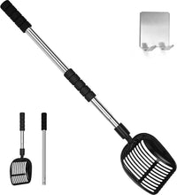 Cat Litter Scoop, Metal Litter Scooper with Detachable Long Handle – Daily Care for Cats