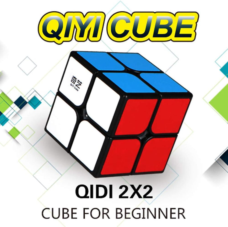Qiyi Qidi Speed Cube 2x2, Smooth Bright-Light Sticker