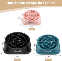 2 Pack Slow Feeder Dog Bowls for Medium Dogs & Cats – Essentials for Dogs - Large / Beige - image 2