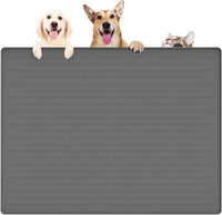 XXXXL Largest Pet Food Mat - Dark Gray / 39.4"L x 29.5"W
