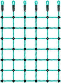 Climbing Cargo Net 49" x 77" Heavy Duty Climbing Rope Net for Outdoor - Green / 49" x 77"