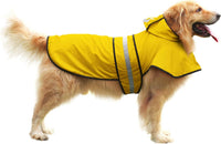 HDE Dog Raincoat with Hood & Leash Hole S-XL Dog Rain Jacket Ducks L – Essentials for Dogs - X-Large / Yellow - image 2