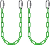 BeneLabel 40 inch yellow coated heavy duty hanging chains with carabiners - view 9