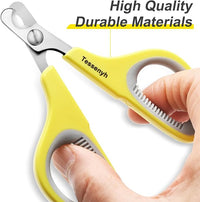 Professional Cat Nail Clipper, Stainless Steel Cat Nail Trimmer for Small Animals, with Sharp Blade and Anti-Slip Handles for Safe and Effective Grooming
