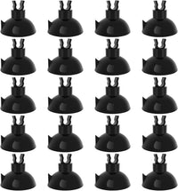 Pawfly Aquarium Suction Cup Clips for Standard 3/16" ID Airline - Black / 20 Pack