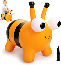 ZOOJOY Inflatable Horse Hopping Toy - Yellow Bee
