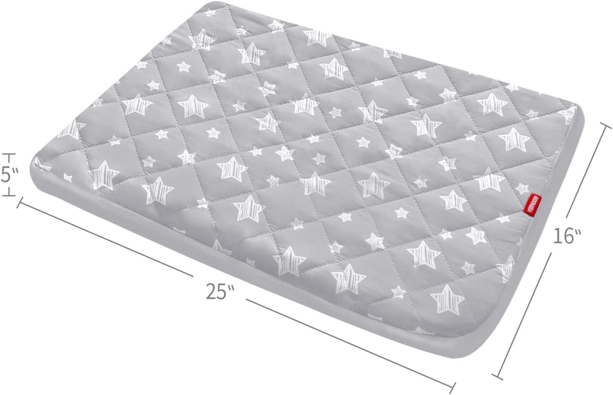 Waterproof Dog Bed Covers Replacement Lovely Grey Star Print - Grey Star / 16 x 25 x 5 inch - image 2