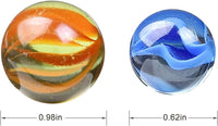 CHUKEMAOYI 400 pcs Color Mixing Glass Marbles – Fun for Kids & Family - 500 Pcs 0.62 Inch - image 2