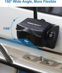 1080P Solar Magnetic Wireless Backup Camera, 90 Days Standby Rechargeable Battery, Waterproof Rear/Front View Camera for Hitching Boat Trailer Horse Pickup RV Car for iPhone iPad Android