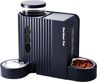 Gravity Automatic Cat Feeder, Water & Food Dispenser Set - Large (0.8 Gallon x 2) / Dark Blue