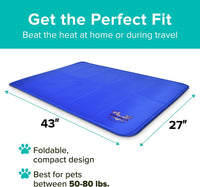Arf Pets Dog Cooling Mat, Solid Gel Self-Cool Pad - 27 x 43 - image 2
