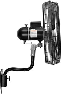 Continental Dynamics CD Premium 24" Oscillating Wall Mount Fan, TEFC Motor, 9,400 CFM, 1/2 HP
