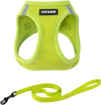 Voyager Step-in Air Cat Harness & Leash Set, XS - Lime Green / M (Chest: 15 - 17")