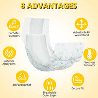 Dono Disposable Male Dog Diapers with Wetness Indicator - XS 56count - image 2