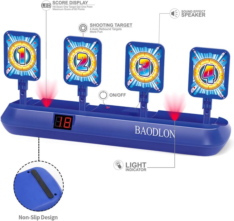 BAODLON Digital Shooting Targets with Foam Dart Toy Gun - image 2