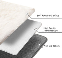 SHENGOCASE 2-pack 10x14 inch faux rabbit fur cat bed pad - view 3