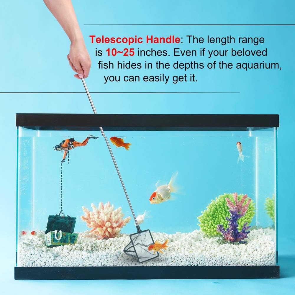 DaToo 3 Inch Aquarium Fish Net for Betta Fish Tank Nano Nylon Net - 6 Inch - image 4