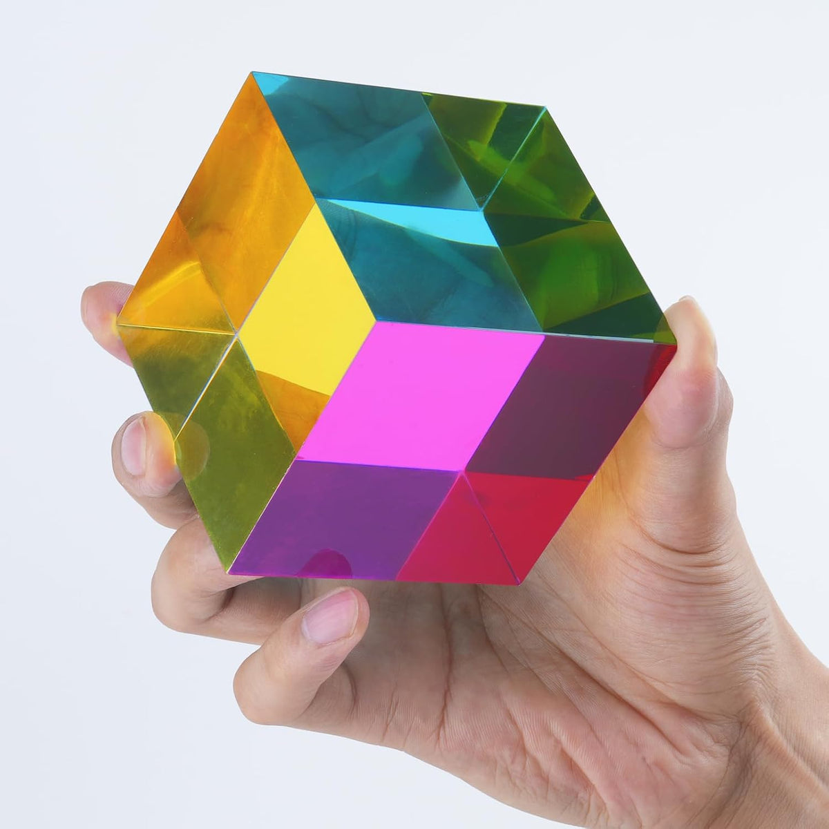 iKeelo Color Cube 2.4" w/Stand, Cyan Magenta Yellow - 80 mm - image 2