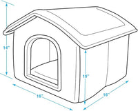 Best Pet Supplies Portable Indoor Pet House – Perfect for Cats & Small Dogs, Easy To Assemble – Brown