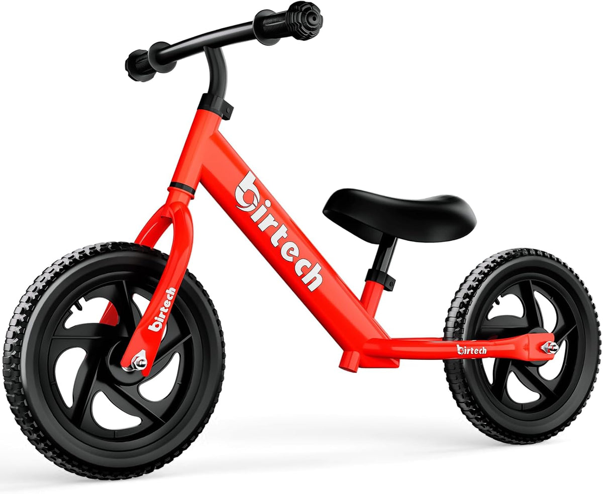 Birtech Balance Bike for 2-5 Years Old Kids 12 Inch Toddler Balance - red