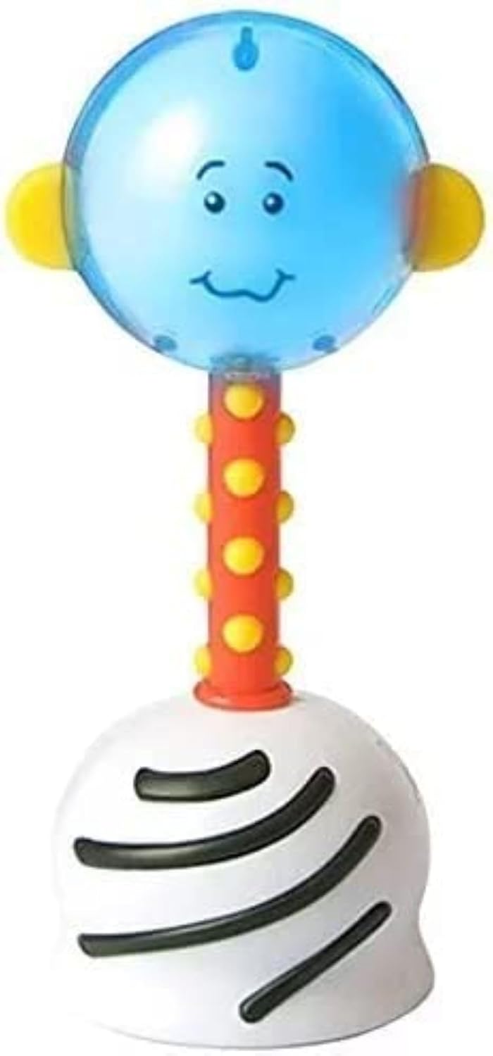 SmartNoggin NogginStik light-up developmental baby rattle with mirror and textured handle