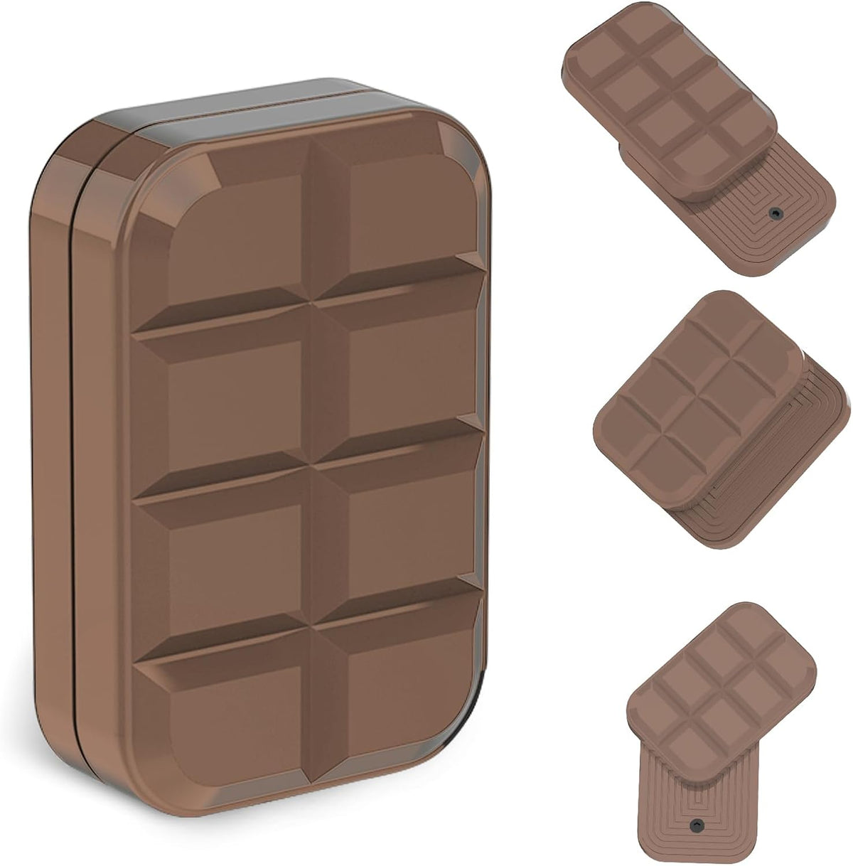 Fidget Toys Adults Magnetic Desk Toy Metal Fidgets Slider - Chocolate Brown
