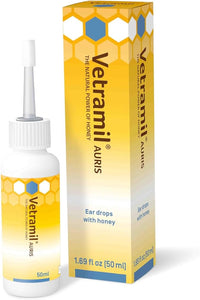 Vetramil® Auris – Natural Ear Care for Dogs & Cats – Soothes Irritation and Supports Healthy Ears – Medical-Grade Honey with Essential Oils – Non-Sticky – 1.69 oz (50 ml)
