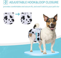 Avont 3 Pack Reusable Dog Diapers - Mixed Pattern - Web/Milk/Jeans / S - image 2