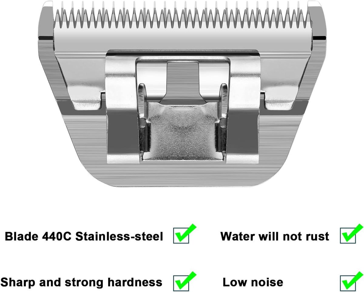 10# Dog Grooming Ceramic Blades, Compatible with Andis, Oster A5 - 10w-1.5mm / Silver - image 2