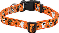 Mihqy Dog Collar for Medium Dogs, Fashion Design, M - L (Neck 14.9-24.8", Width 1") / Halloween - image 2