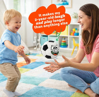 Move2Play, Hilariously Interactive Toy with Music & Sound Effects | Birthday Gift for Boy & Girl - Soccer - Black & White - image 4