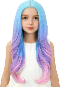 Edivd kids ginger wig with long orange wavy curls - view 23