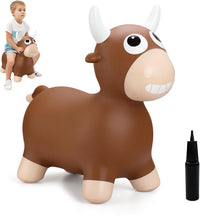 ZOOJOY Inflatable Horse Hopping Toy - Brown Bull