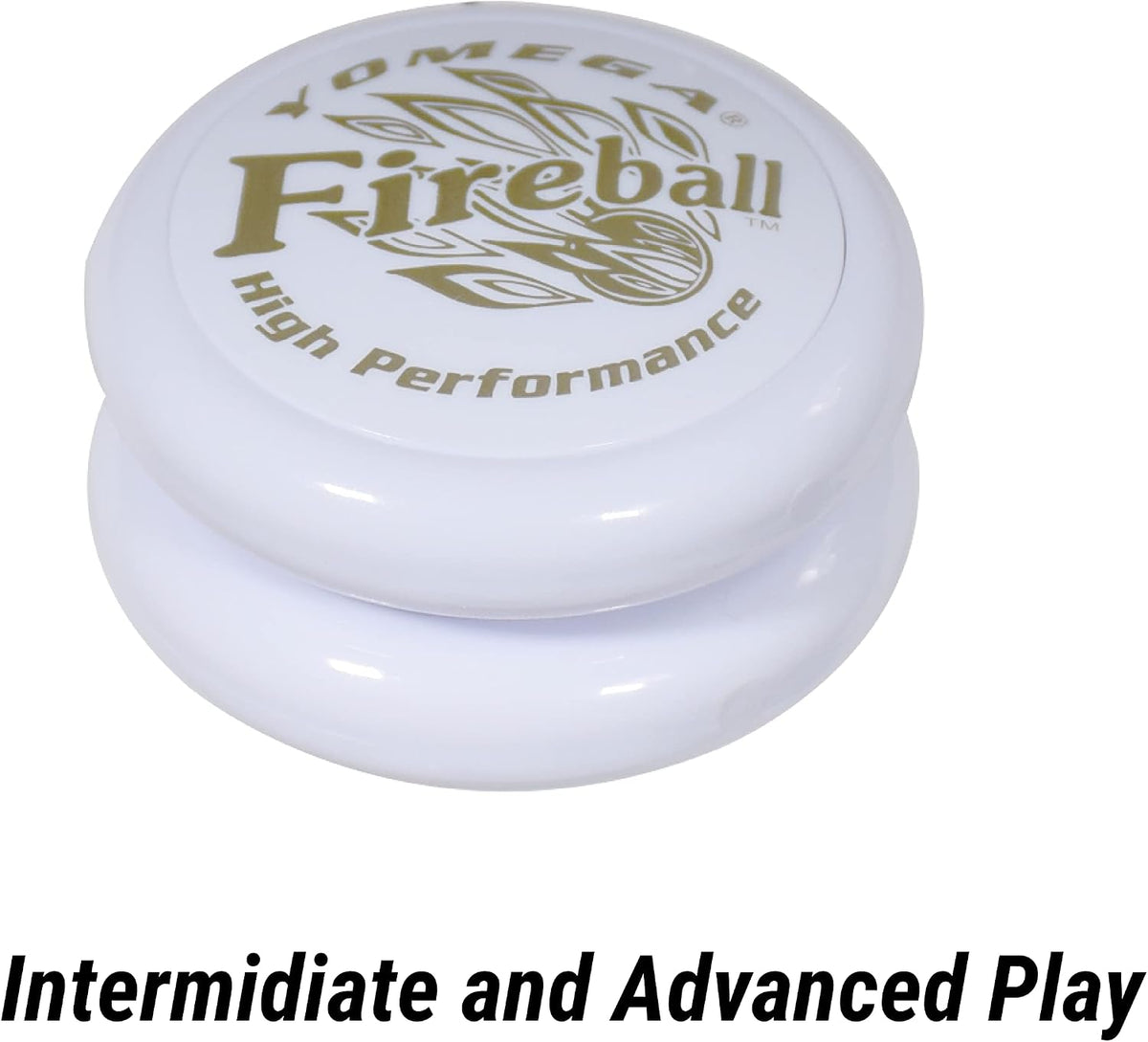 Yomega Fireball YoYo -HIGH Performance Responsive Transaxle Yoyo - White/Gold - image 3