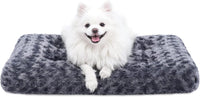 KSIIA Washable Dog Bed Medium Size Dog Crate Bed Plush Pet Mat - Dark Grey / 23.0"L x 18.0"W x 3.0"Th
