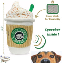 Nestpark Parody Star Pups Coffee Dog Toy Pup'kin Spice Latte - image 4